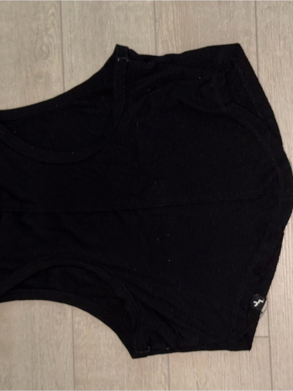 JoyLab Black Ribbed Cropped Tank - Picture 2 of 2